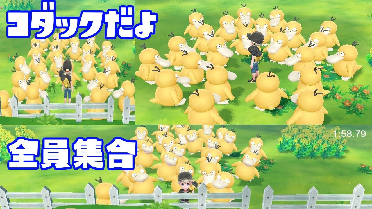コダックみーんな大好きなんだわ【ピカブイでコダック】Psyduck