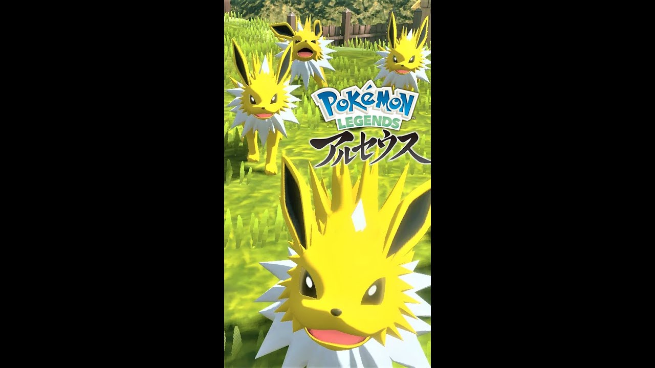 【疲れた人向け】6匹のサンダースを見て癒されよう【ポケモンレジェンズアルセウス】#Shorts