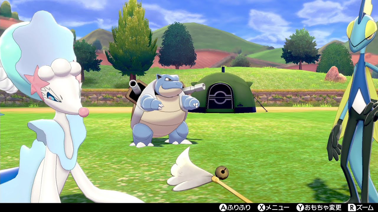 ポケモンホーム解禁！カメックス・アシレーヌ・インテレオンとキャンプで遊びます！【ポケモン剣盾/ソードシールド/ポケモンHOME】