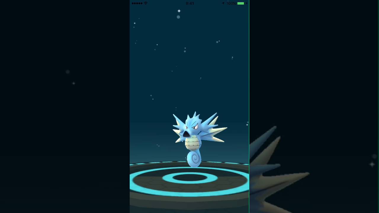 ポケモンGO！進化映像「タッツー→シードラ」（高画質）