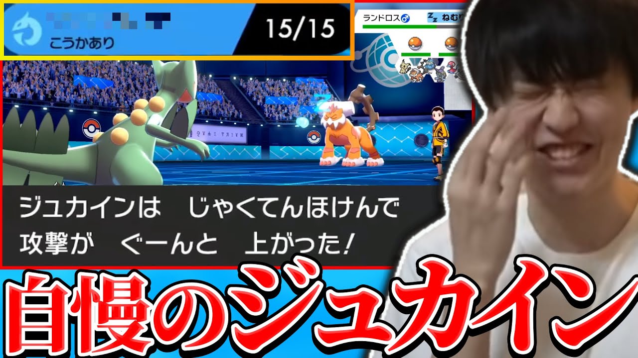 【剣盾】渾身の〇〇〇〇型ジュカインで理想の展開に持っていくも火力がなさ過ぎて撃沈するシーン【ポケモン】