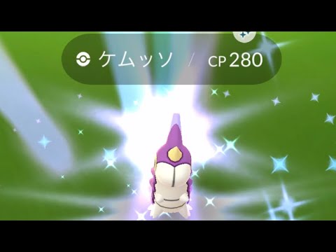 ポケモンgo 野生の色違いケムッソゲットチャレンジ〜色違いドクケイルまで一気に進化させてみた