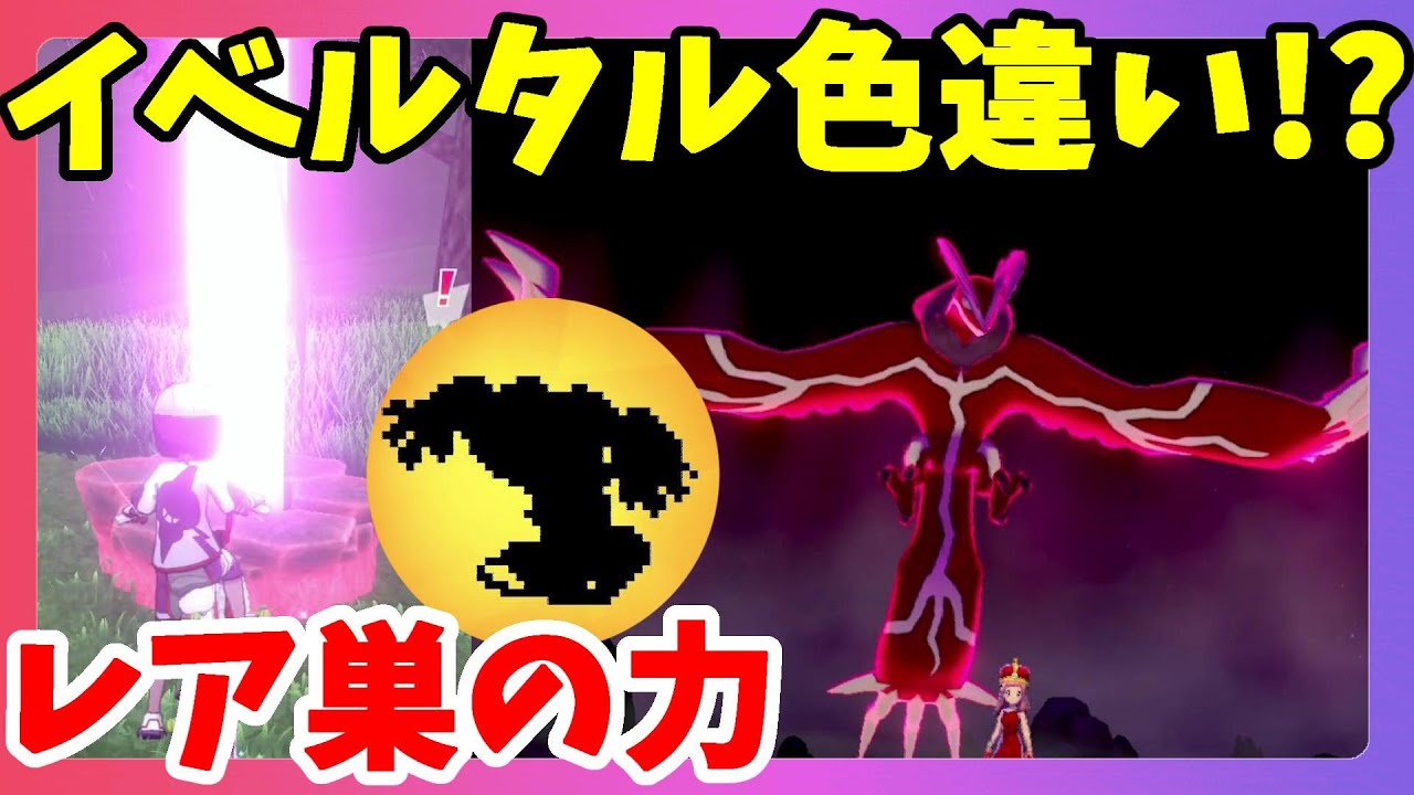 【ポケモンソードシールド】イベルタルの貴重な共演！レア巣にいたのはなんと！？冠の雪原【エキスパンションパス】