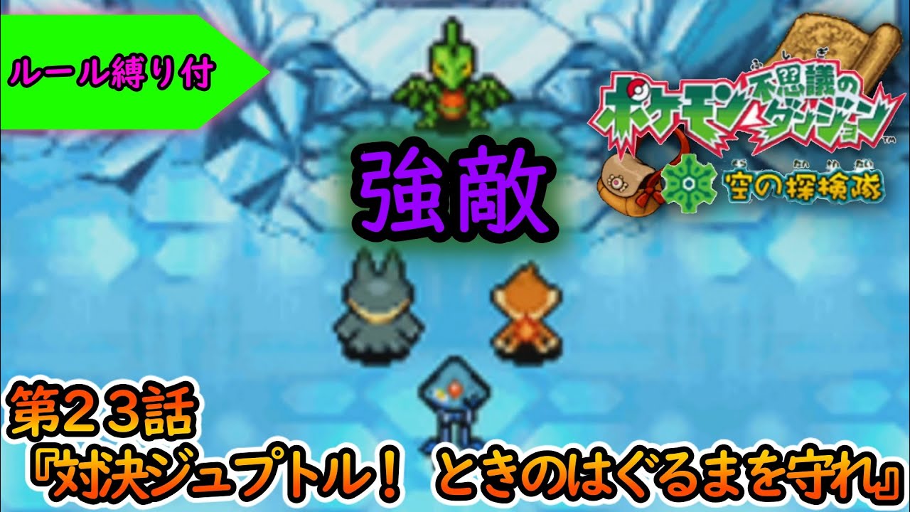 【実況】第23話『対決ジュプトル！ ときのはぐるまを守れ』ポケモン不思議のダンジョン 空の探検隊【ポケダン 空の探検隊】