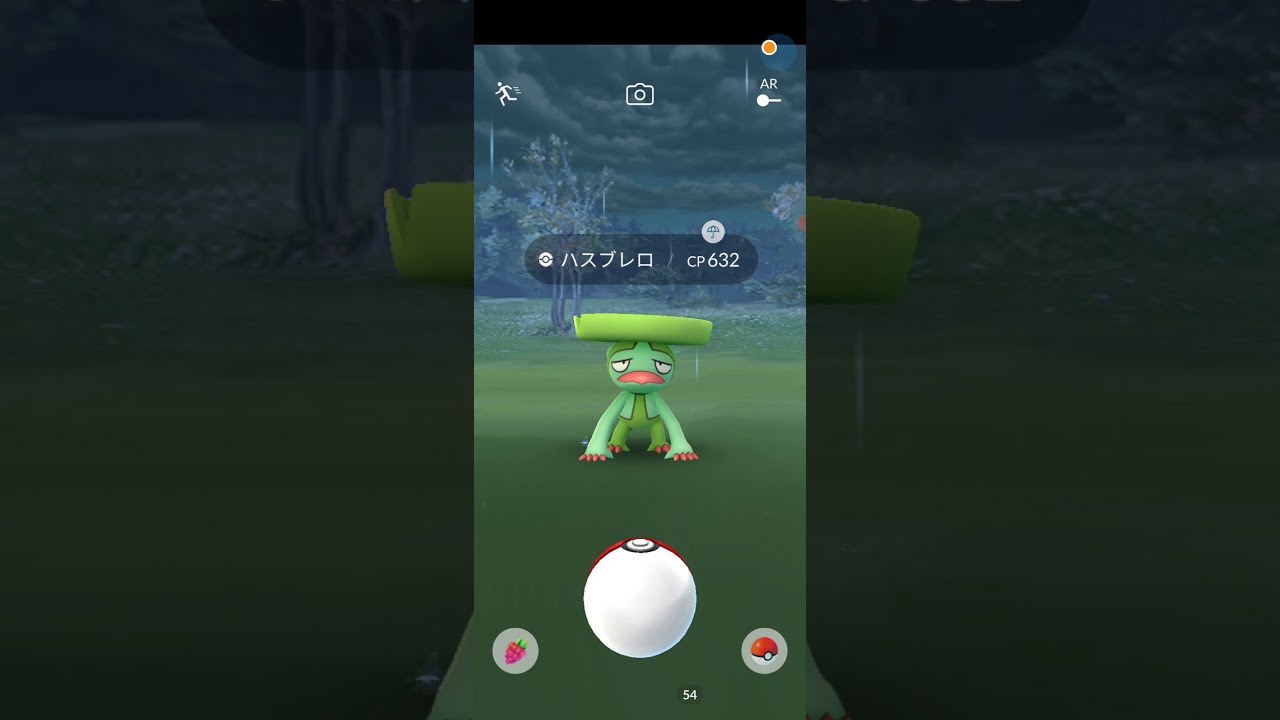【ポケモンGO】野生のハスブレロが珍しいから撮っただけ