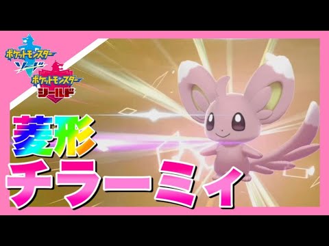 激レアの菱形チラーミィの色違いが出ました！　【ポケモン剣盾】