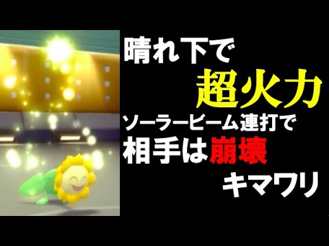 【面白ギミック#9】【悪魔の笑顔】ある特性のキマワリのソーラービームが高火力すぎる【ダイパリメイク】【ポケモンBDSP】