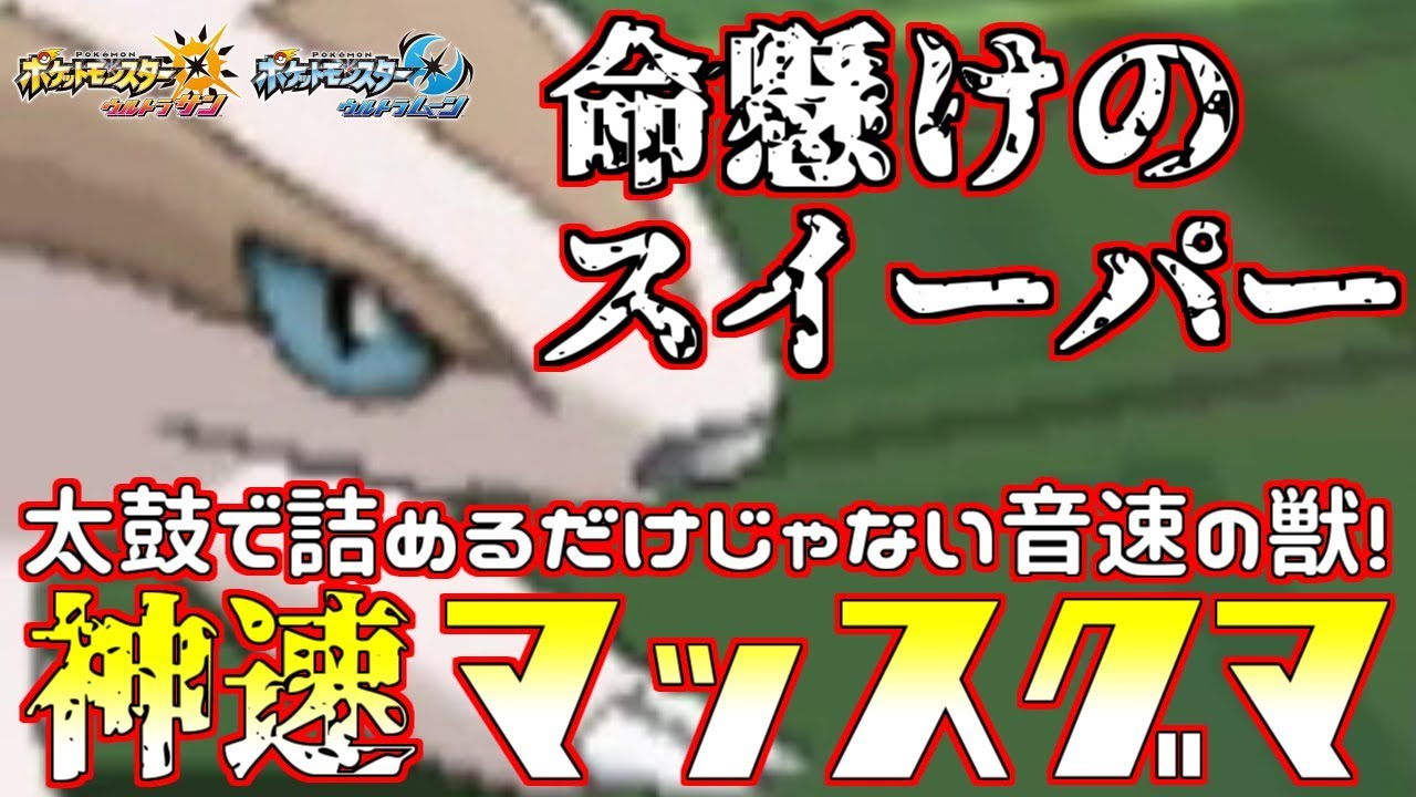 【ポケモン】神速“マッスグマ”の轟く鼓音!!雷を超える速さで――【ウルトラサン/ウルトラムーン】