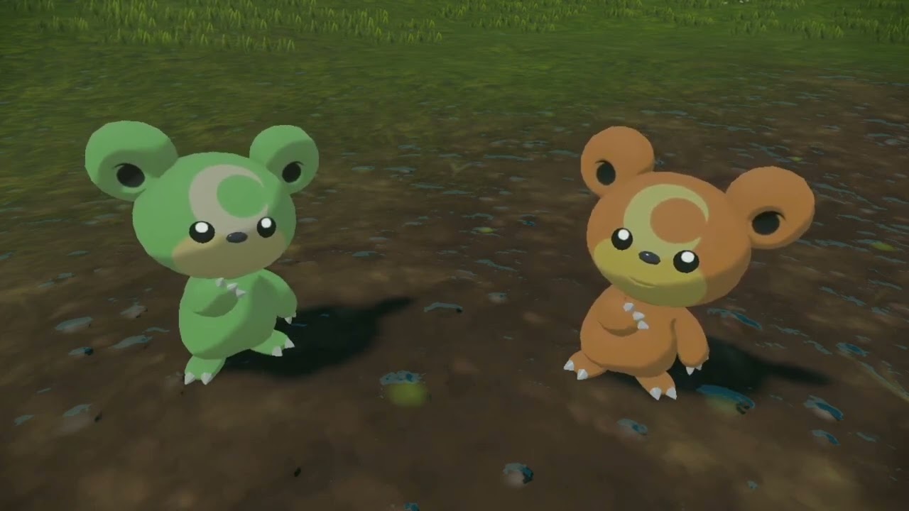 ちょこんと座るヒメグマ