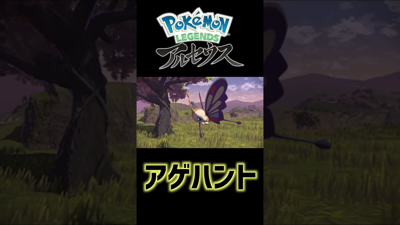 【レジェンズアルセウス】色違いポケモンの寝ている姿 アゲハント ＃Shorts