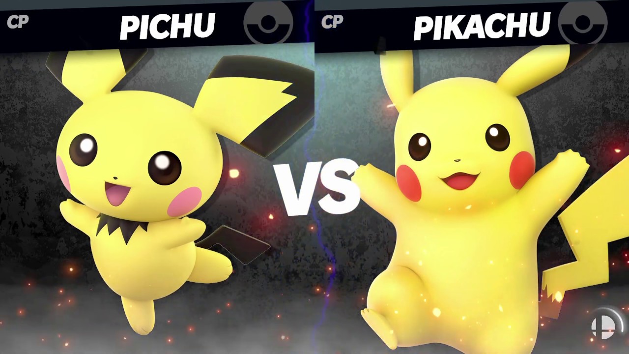 【スマブラSP】先輩後輩対決 ピチューVSピカチュウ-両方CPレベル9-