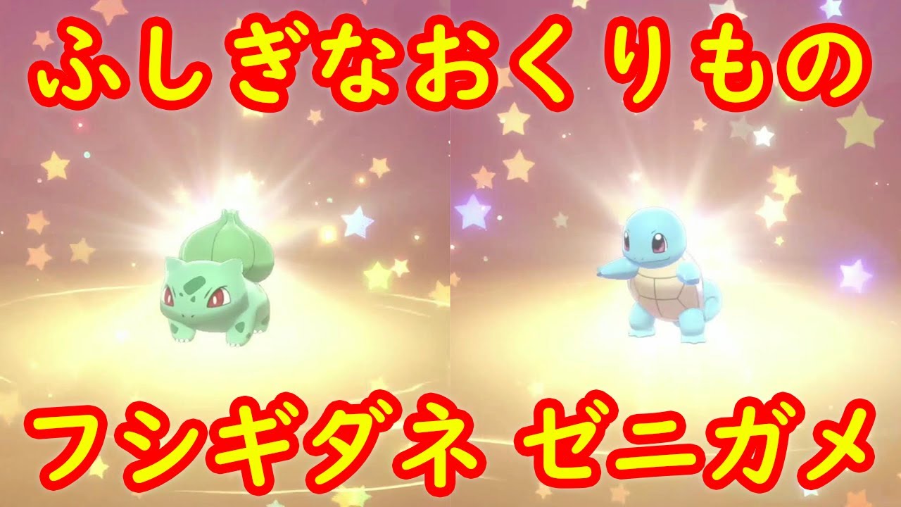 【フシギダネ ゼニガメ】ふしぎなおくりもの シリアルコード あいことば いりません【ポケモン剣盾 ソード シールド】