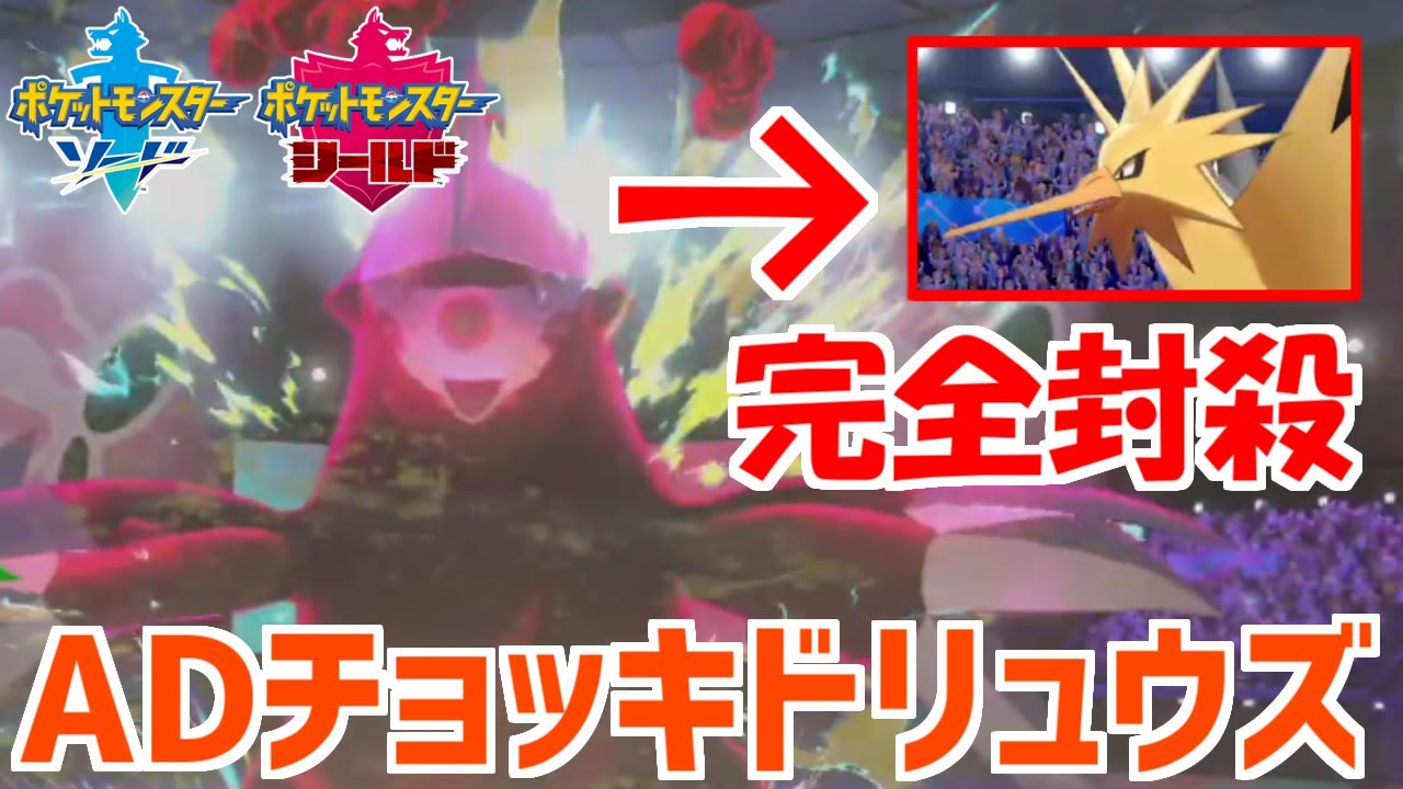 ガチでサンダーを完封するADチョッキドリュウズが強すぎてしまいました【ポケモン剣盾】