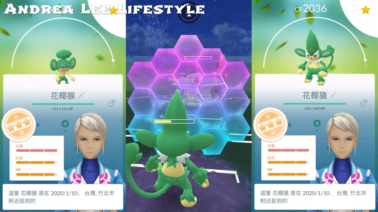《Pokemon Go》花椰猴合眾之石進化花椰猿！挑戰隊長PVP ! ヤナップ Pansage ヤナッキー Simisage