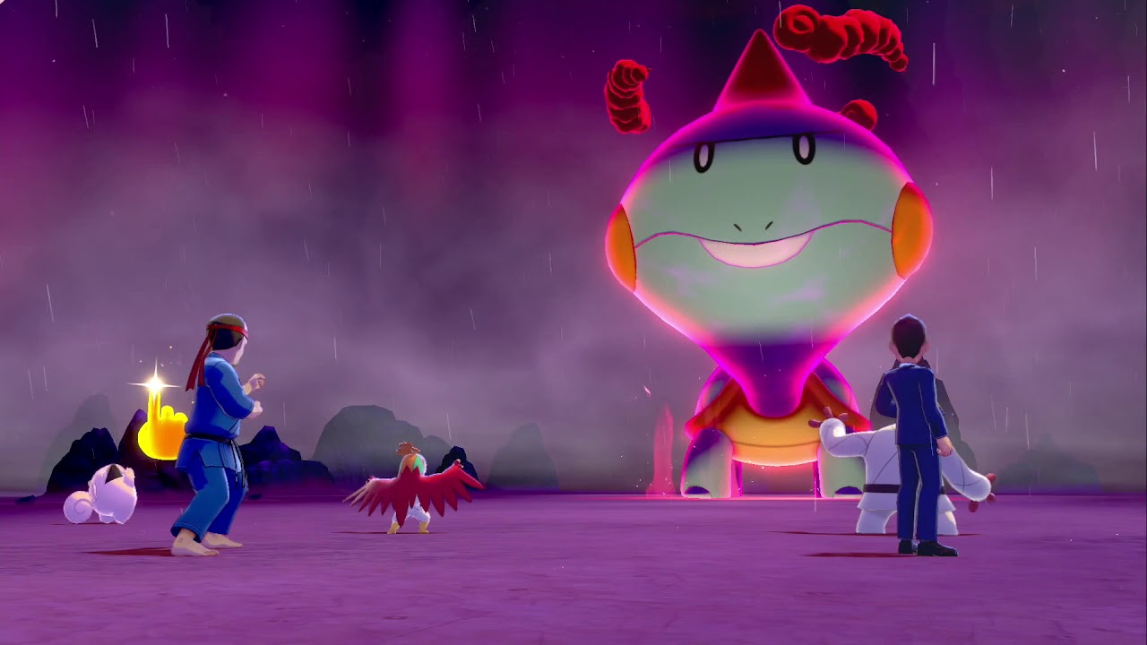 ダイマックス カムカメとバトル　ポケモン ソード