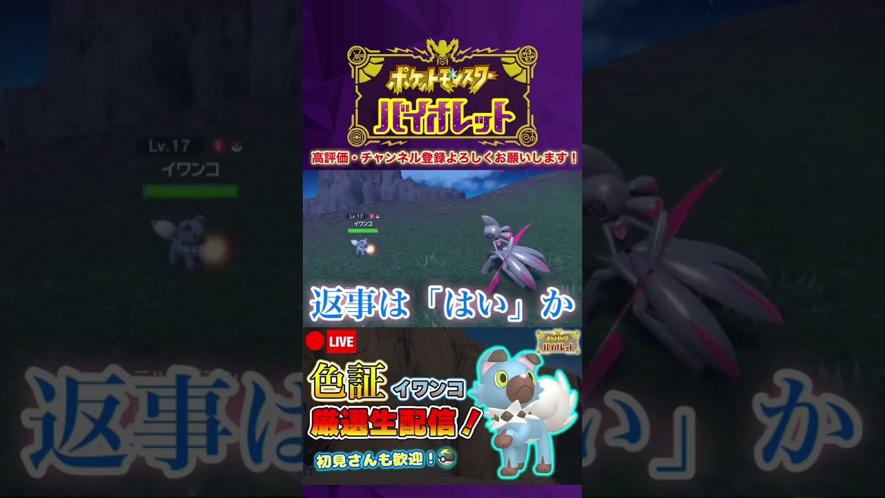 【ポケモンSV】現れた色違いイワンコに対して支配欲が止まらない男 #shorts