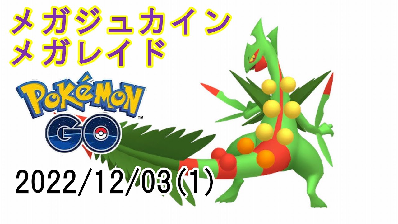 ポケモンGOメガジュカインメガレイド2022/12/03その1