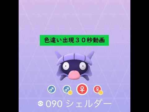 【Pokémon GO】 Rarity ”D” ＃090 シェルダー ☆shiny☆#Shorts