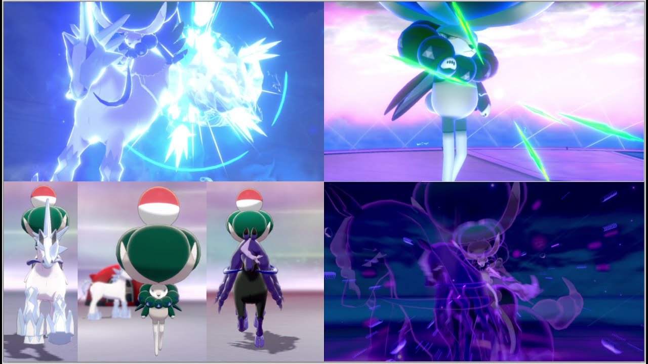 【ポケモン剣盾】バドレックス専用技&タイプ一致ダイマックス技 Calyrex Max Move 蕾冠王 极巨招式 버드렉스 다이맥스기술 Калирекс Максимальные атака【伝説】