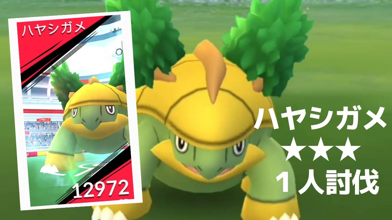 【ポケモンＧＯ】レイドバトルでハヤシガメ降臨 Grotle