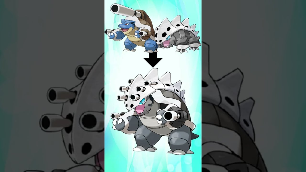 メガカメックスとコドラ合成して武装したポケモン作った