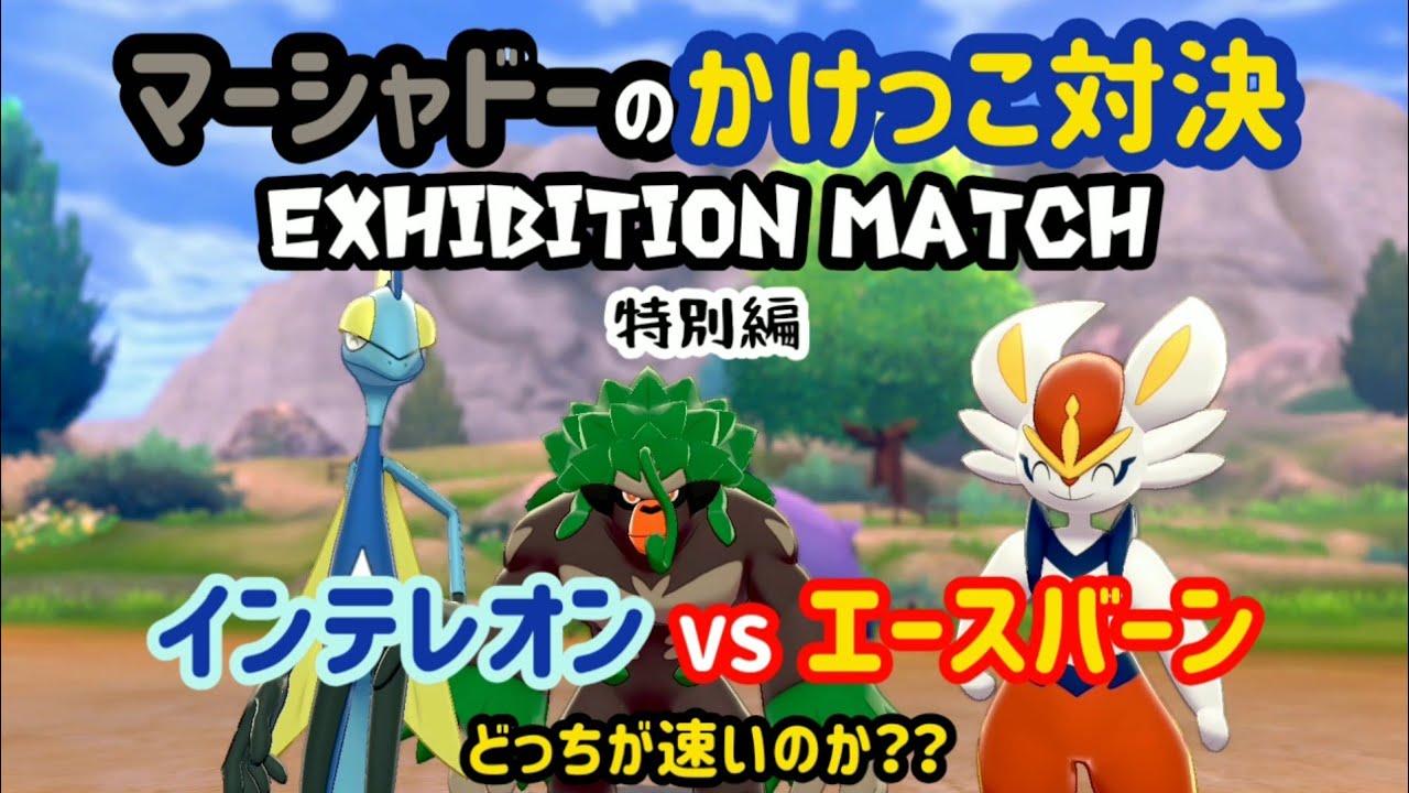 インテレオンVSエースバーン 特別編 【マーシャドーのかけっこ対決 】
