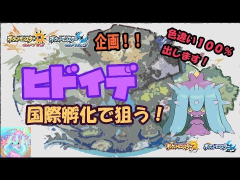 【100％出します！】ヒドイデ国際孵化への挑戦！初見歓迎！【サン・ムーン】