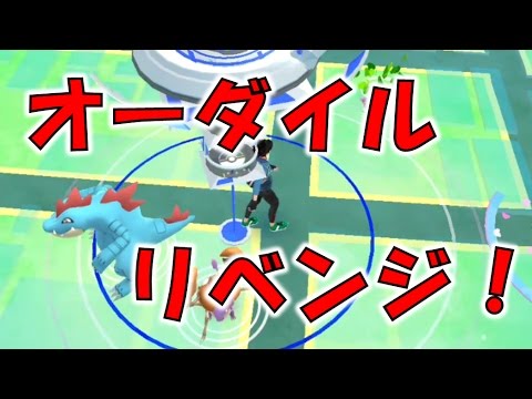 野生のオーダイルさんにリベンジしてきた【ポケモンGO】