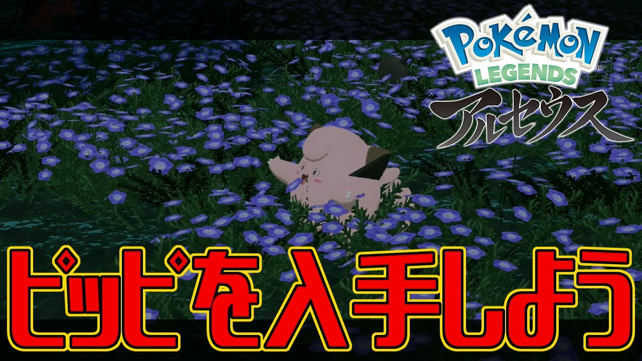 【ポケモンアルセウス】ピッピを入手しよう【Pokémon LEGENDS アルセウス】