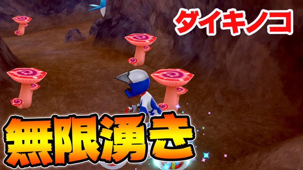 【簡単】「ダイキノコ」を”無限”に湧かすことができる効率周回法をためしてみた結果【鎧の孤島／ポケモン剣盾】