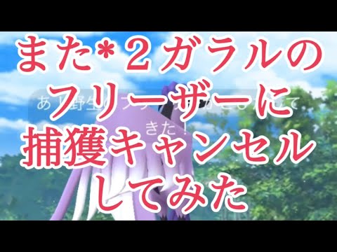 【ポケモンGO】また*２ ガラルのフリーザーに捕獲キャンセルしてみた #shorts