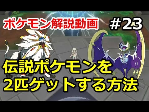 【ポケモン】伝説ポケモンを2匹ゲットする方法。初心者のためのポケモン解説#23【サン・ムーン】【Pokemon sun and moon】