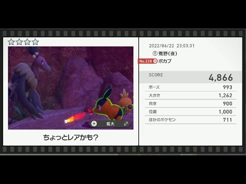 Newポケモンスナップ　★4ポカブ【4866】