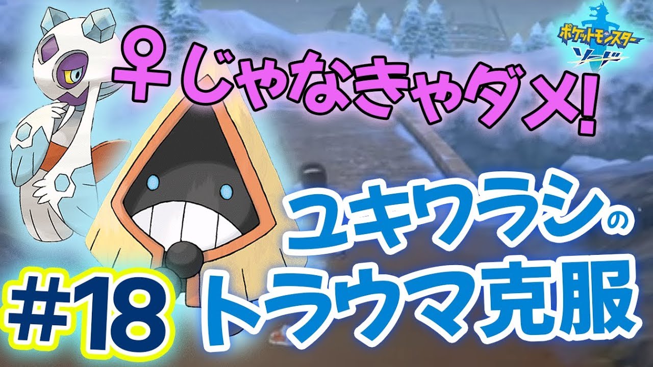 #18 テンション上がる雪道で待望のユキワラシ♀GET！&ジム６個目はプロレスラー(!?)【ポケットモンスターソード・シールド実況】