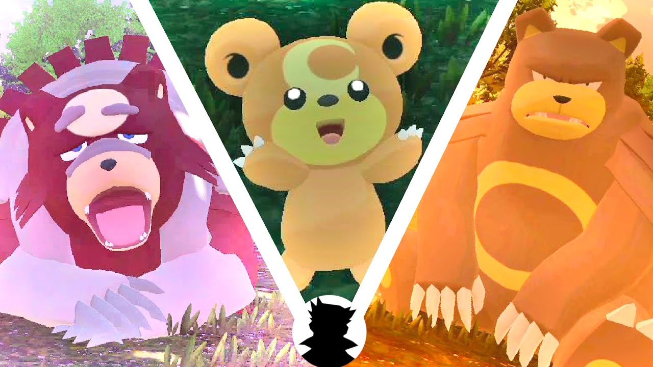 【ポケモンキャンプリサーチ】ヒメグマ・リングマ・ガチグマ＆進化系とかわいい色違い