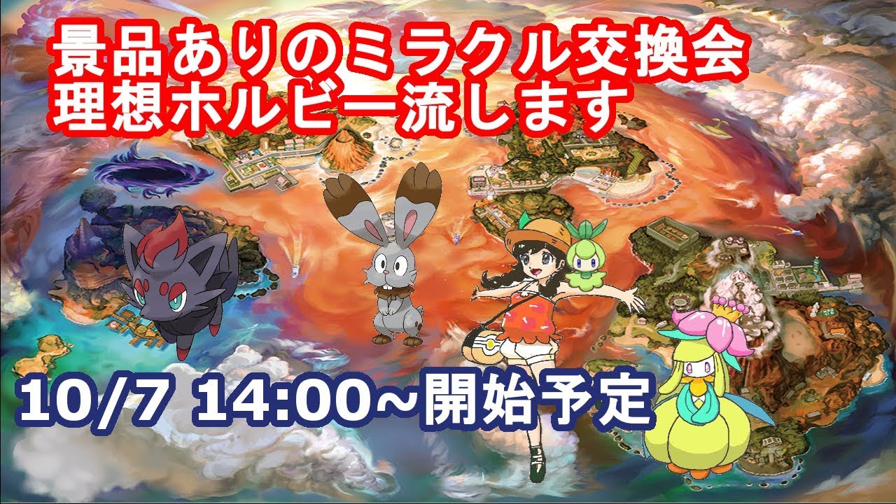 【秋のミラクル交換会】理想夢ホルビーとゾロア流します【ポケモンUSM＆SM】