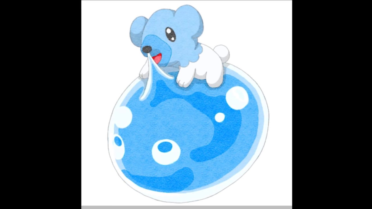 鼻水が出すぎたクマシュンを描く Cubchoo who has runny nose