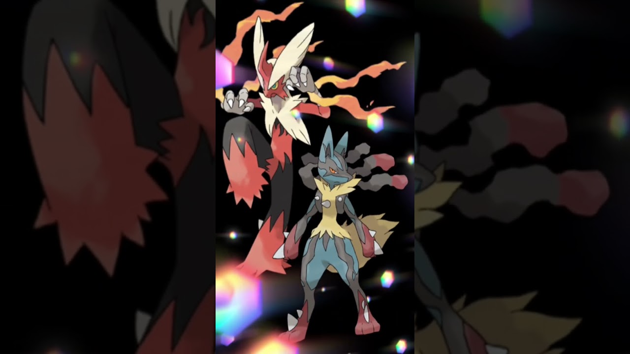 ポケモン合体シリーズ⑩ メガバシャーモ＋メガルカリオ　#pokemon #ポケモン #合体 #イラスト #お絵描き #ポケモンsv
