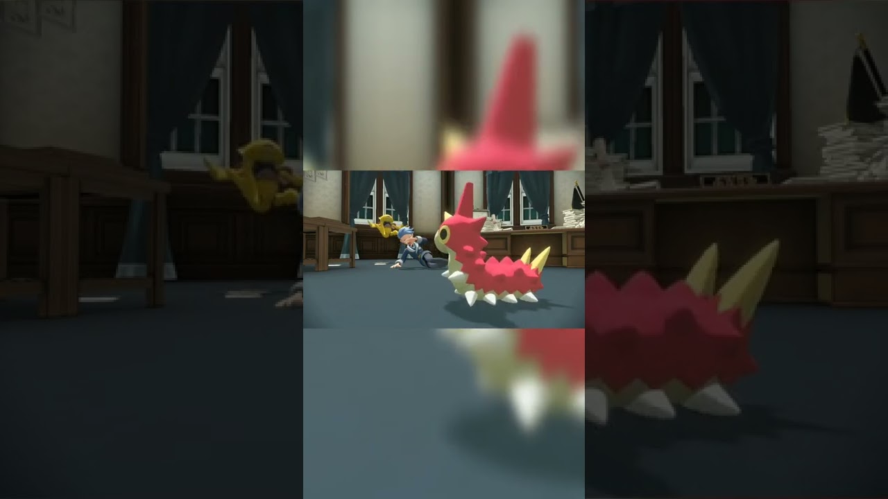 ケムッソ相手に悲鳴をあげるシマボシ#shorts #ポケモンレジェンズアルセウス #pokemonlegendsarceus