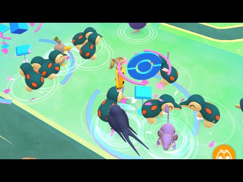 ポケモンGO  羽田空港はヒノアラシだらけ