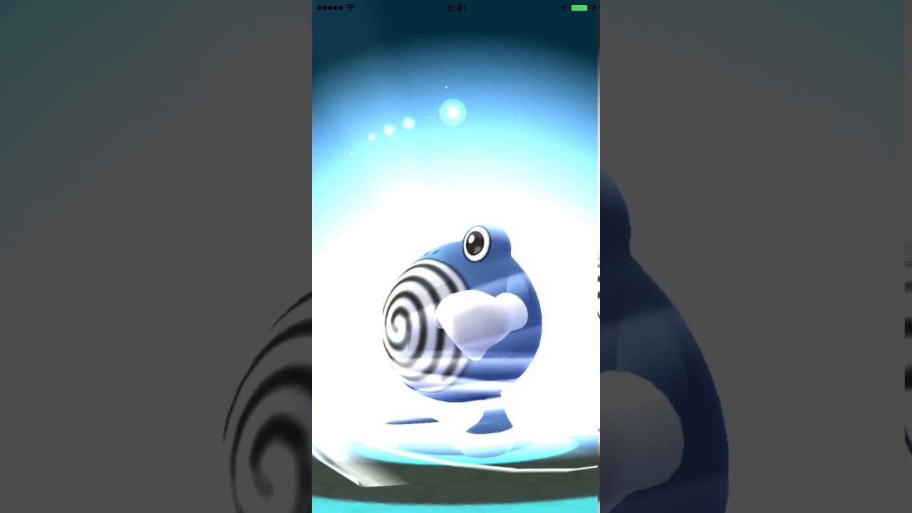 ポケモンGO　061-186　ニョロゾからニョロトノへの進化の様子。 Pokémon Go Poliwhirl evolution.