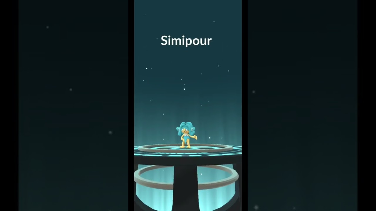 Panpour evolves into.... #Simipour #panpour #pokemongo #pokemon #shorts #monkey #water #gofest #wet