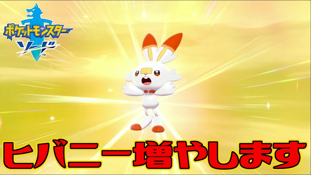 【ポケモン剣盾】ヒバニーを増やします【ポケットモンスターソード・シールド】