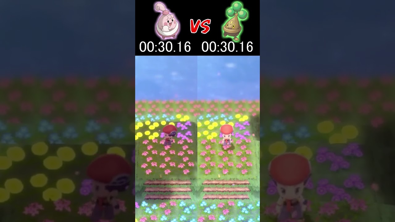 ウソハチ VS ピンプク 速いのはどっち？【ポケモンBDSP】#shorts