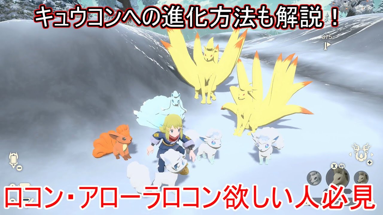 【レジェンズアルセウス】ロコン・アローラロコン入手方法・依頼発生条件・進化方法解説！【捕獲方法/ゲット方法/出現場所/捕まえ方】【ポケモンレジェンズアルセウス】【攻略/実況】【ポケモンアルセウス】
