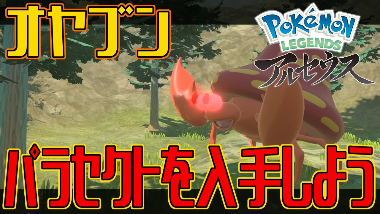 【ポケモンアルセウス】オヤブンのパラセクトを入手しよう【Pokémon LEGENDS アルセウス】