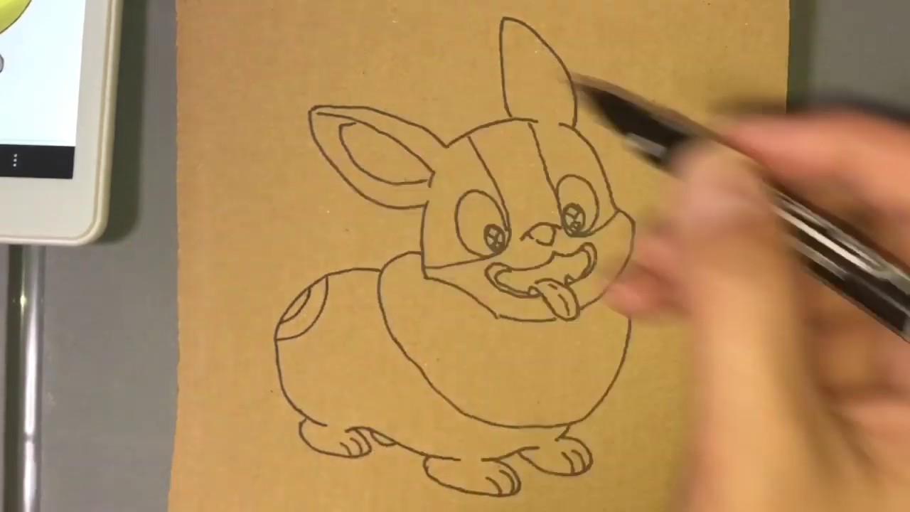 How To Draw Yamper ワンパチ 虹パパ #82【pokemon】