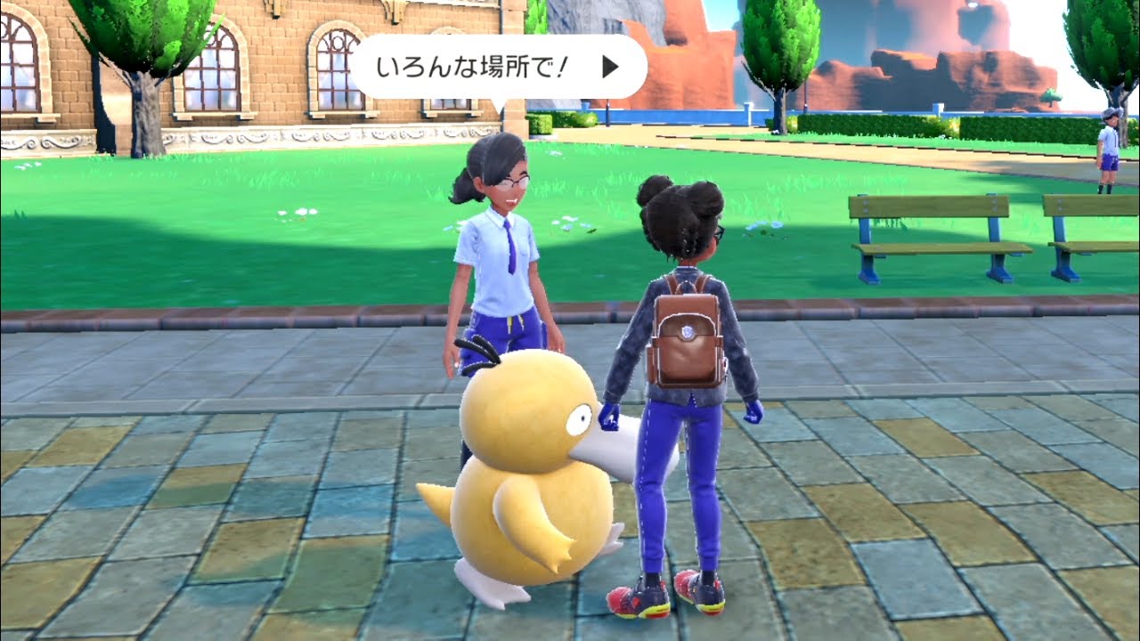 人と人の間をお構いなしに突っ切るコダックさん【ポケモンsv】
