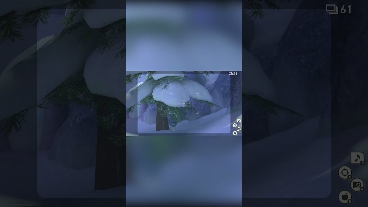 【Newポケモンスナップ NEW POKÉMON SNAP】木陰からこちらを見つめるクマシュン #shorts