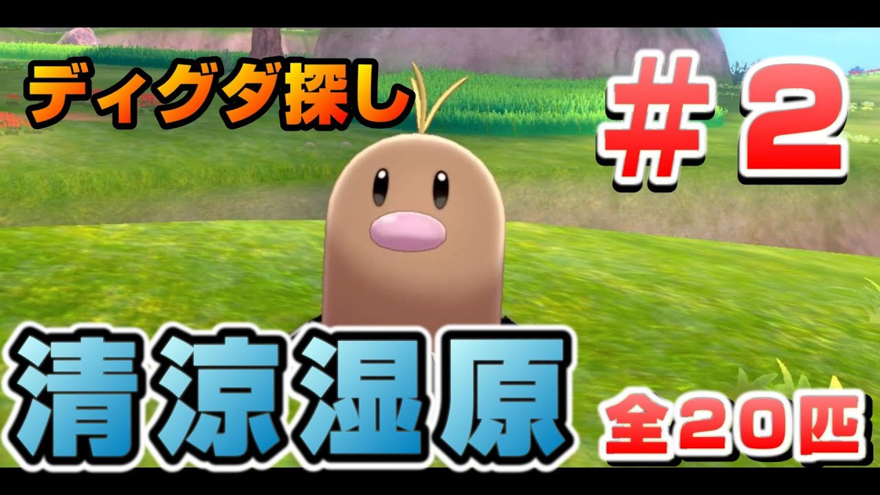 鎧の孤島でディグダ集め！#02［清涼湿原］【ポケモン剣盾/ソードシールド】